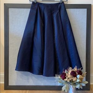 Navy Blue Full A-line Skirt from Lulu’s